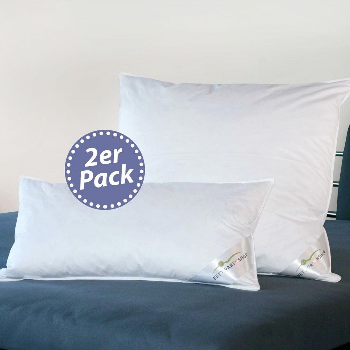Doppelpack, Shop Federn, 15% Bettwaren bei Comfort 85% BettwarenShop günstig online Federkissen Daunen kaufen