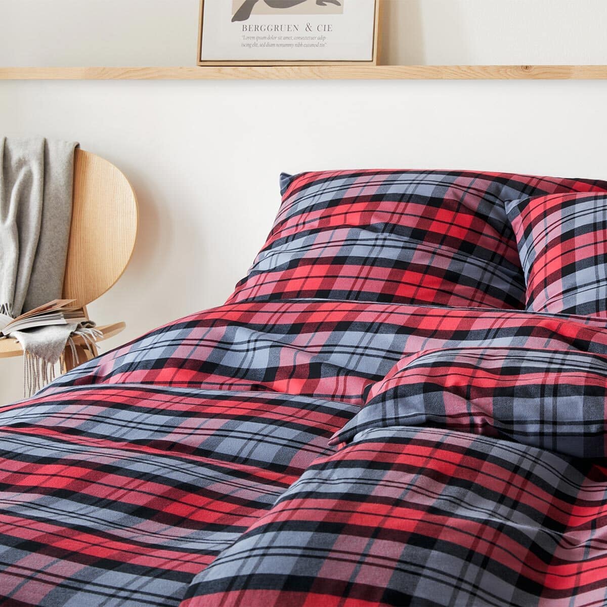 elegante Soft-Flanell Bettwäsche Bettwaren günstig online Sheffield Shop kaufen bei rot