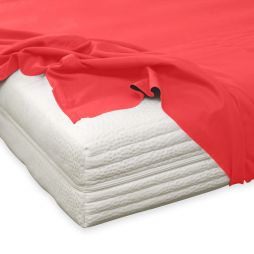 Bettlaken ohne Spanngummi Biber Betttuch Haustuch Hotelbettwäsche 