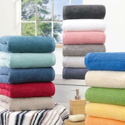 schnell trocknend Divine Textiles 2 große Badetücher Handtuch-Sets sehr saugfähig großes Badelaken 600 g/m² Badetücher weiß 100% Baumwolle Badelaken 90 x 140 cm