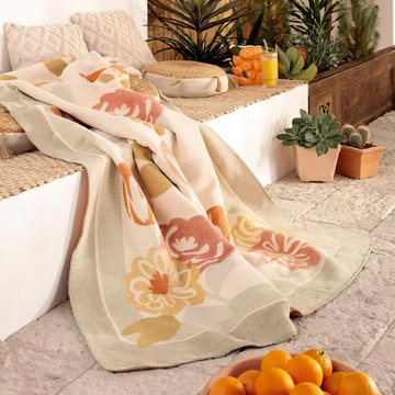 Biederlack Wohndecke Bloom Frame