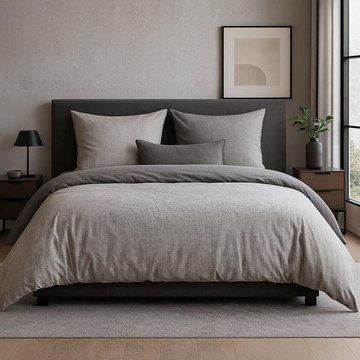 Traumschlaf Mako-Satin Wendebettwäsche Texture