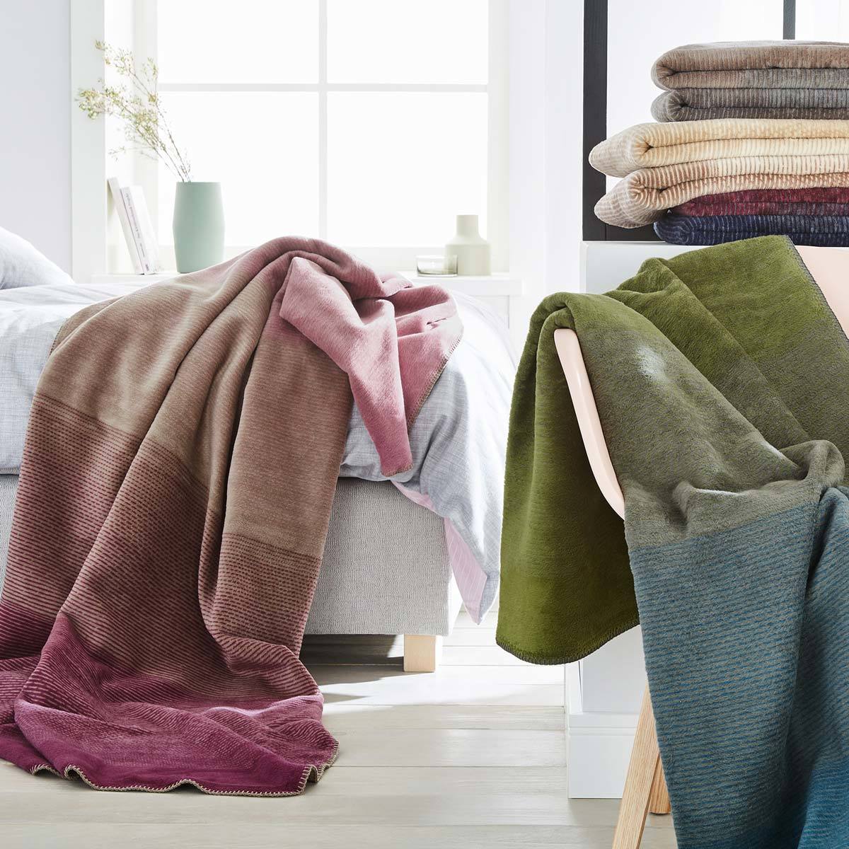 Ibena Jacquard Decke Toronto günstig online kaufen bei Bettwaren Shop