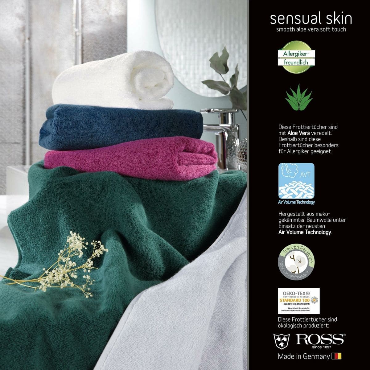 online sensual Handtücher bei kaufen günstig 9000 Uni Bettwaren skin Ross Shop