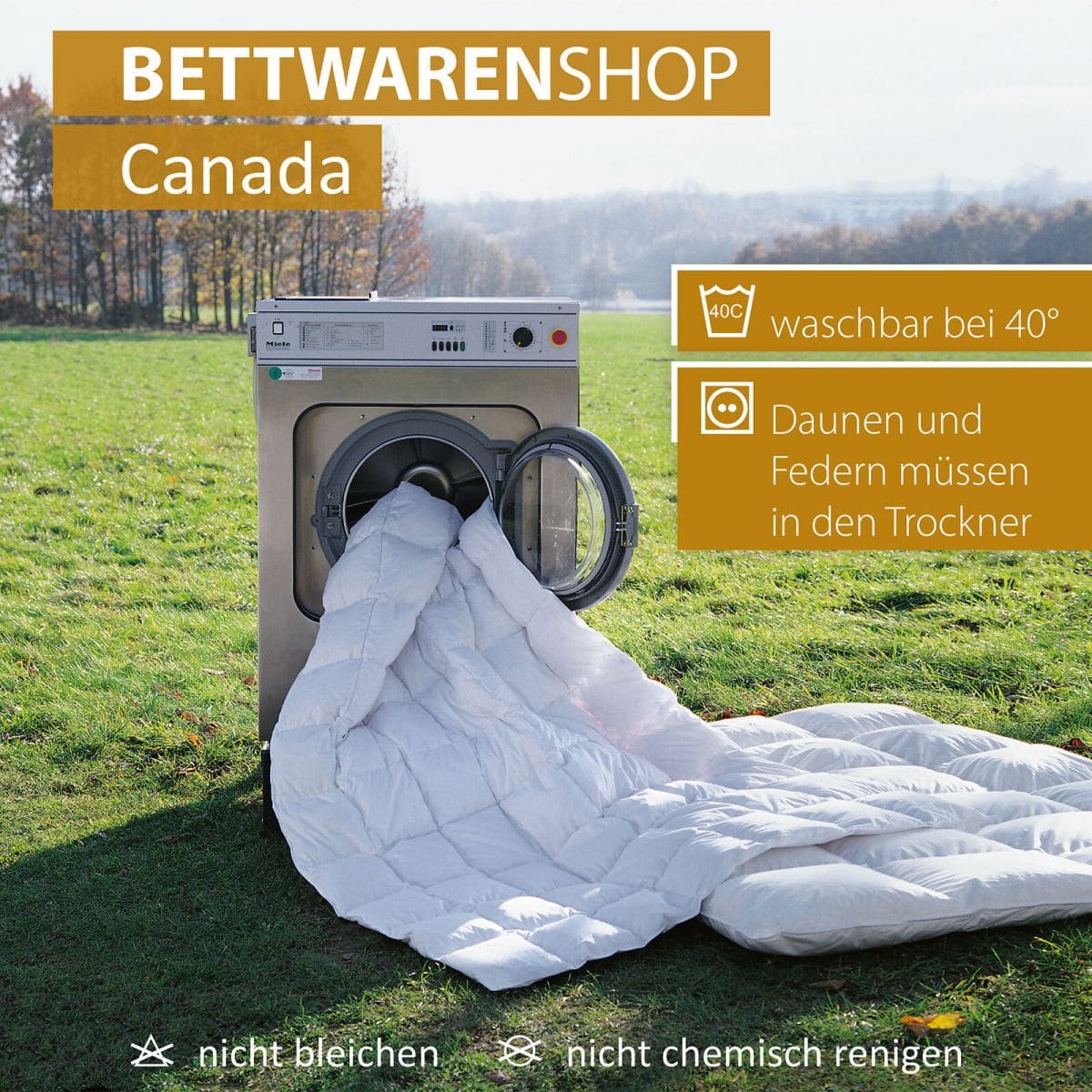 BettwarenShop Daunendecke Canada warm, Füllung: 100% Daunen günstig online  kaufen bei Bettwaren Shop