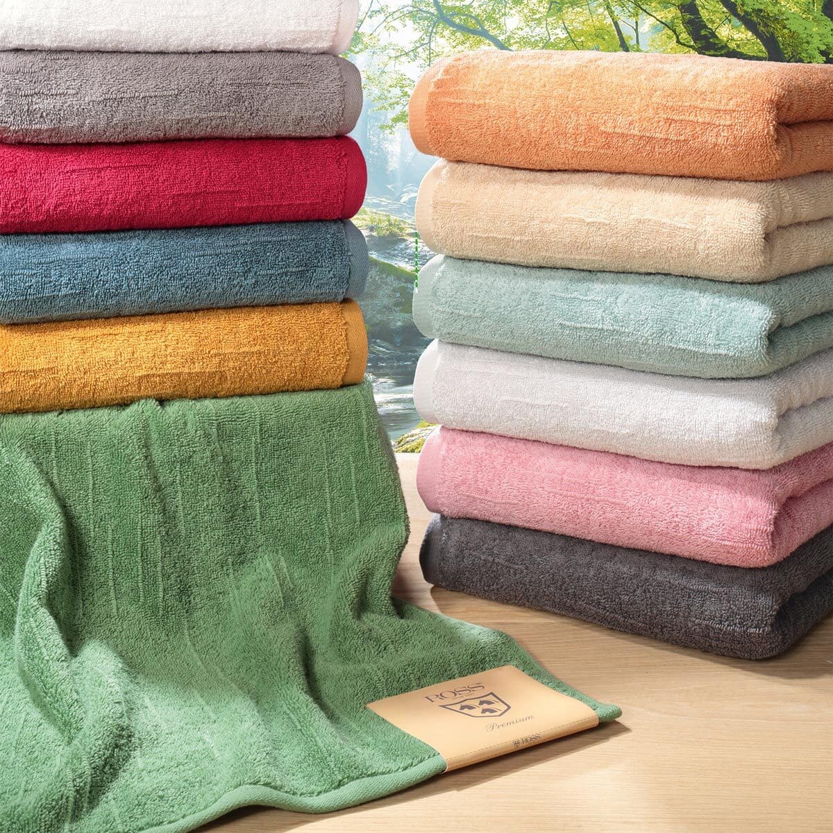 Ross Premium Uni Handtücher Boucle günstig online kaufen bei Bettwaren Shop