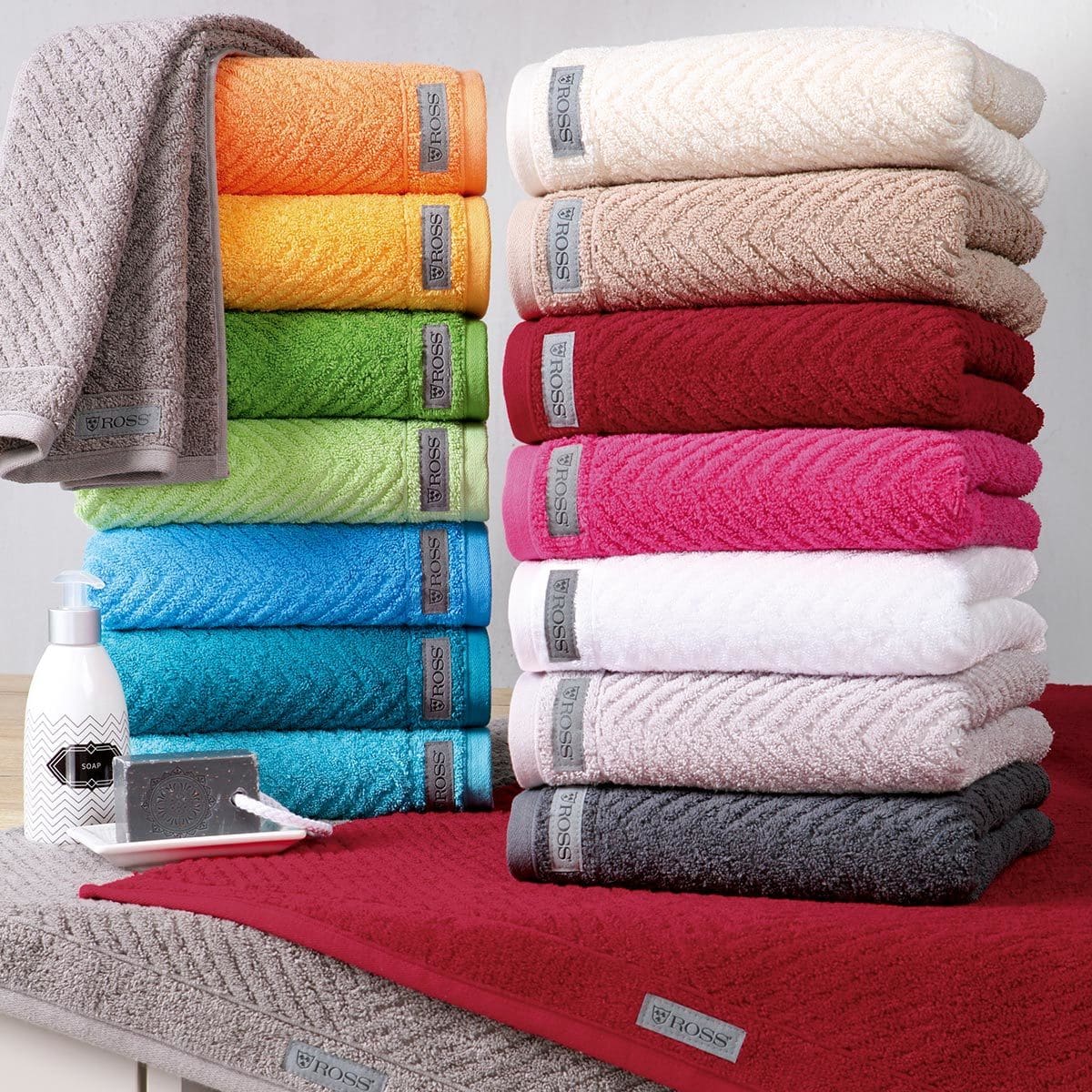 Ross Uni-Rippe Handtücher Smart günstig online kaufen bei Bettwaren Shop