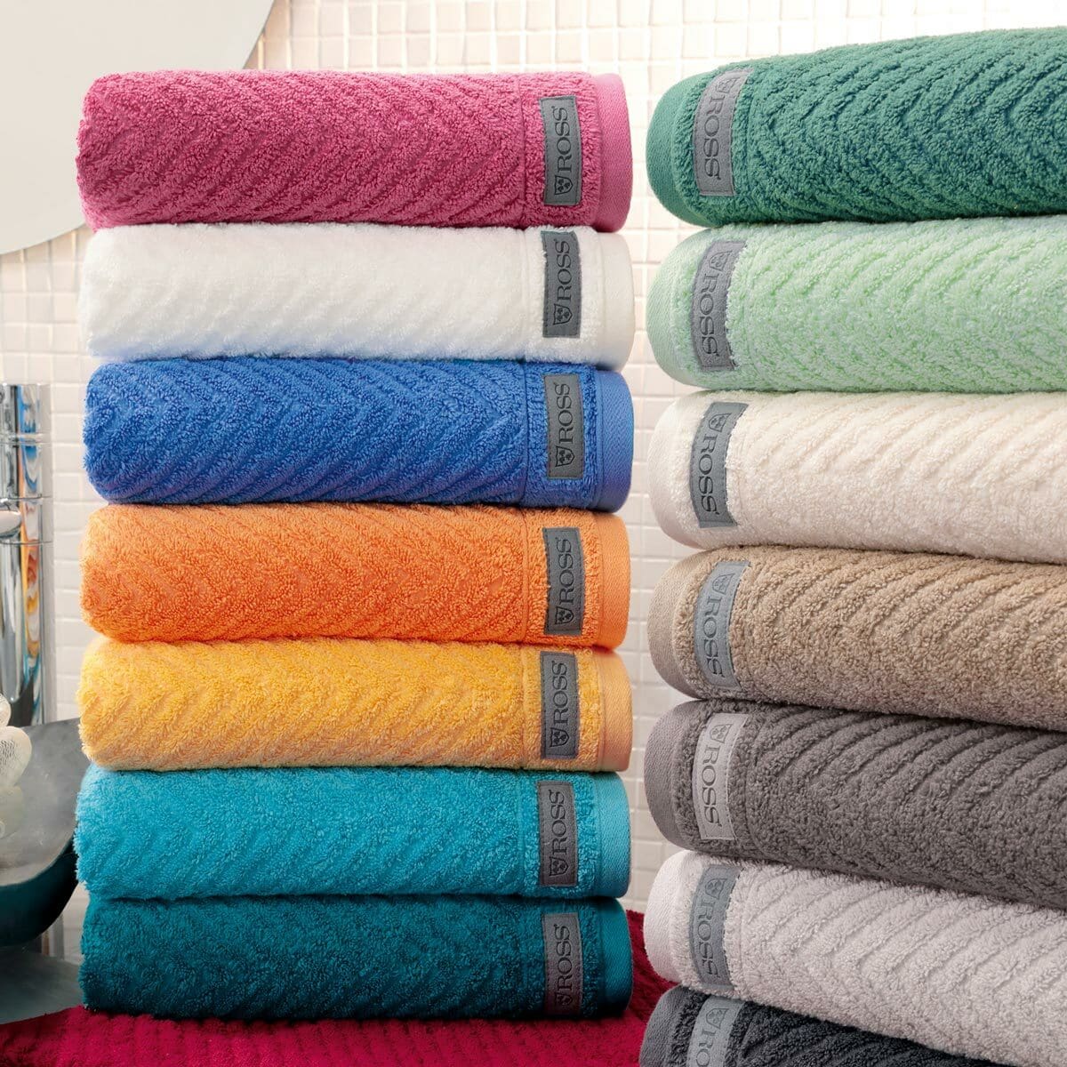 bei Bettwaren Smart online Handtücher Ross kaufen Uni-Rippe günstig Shop