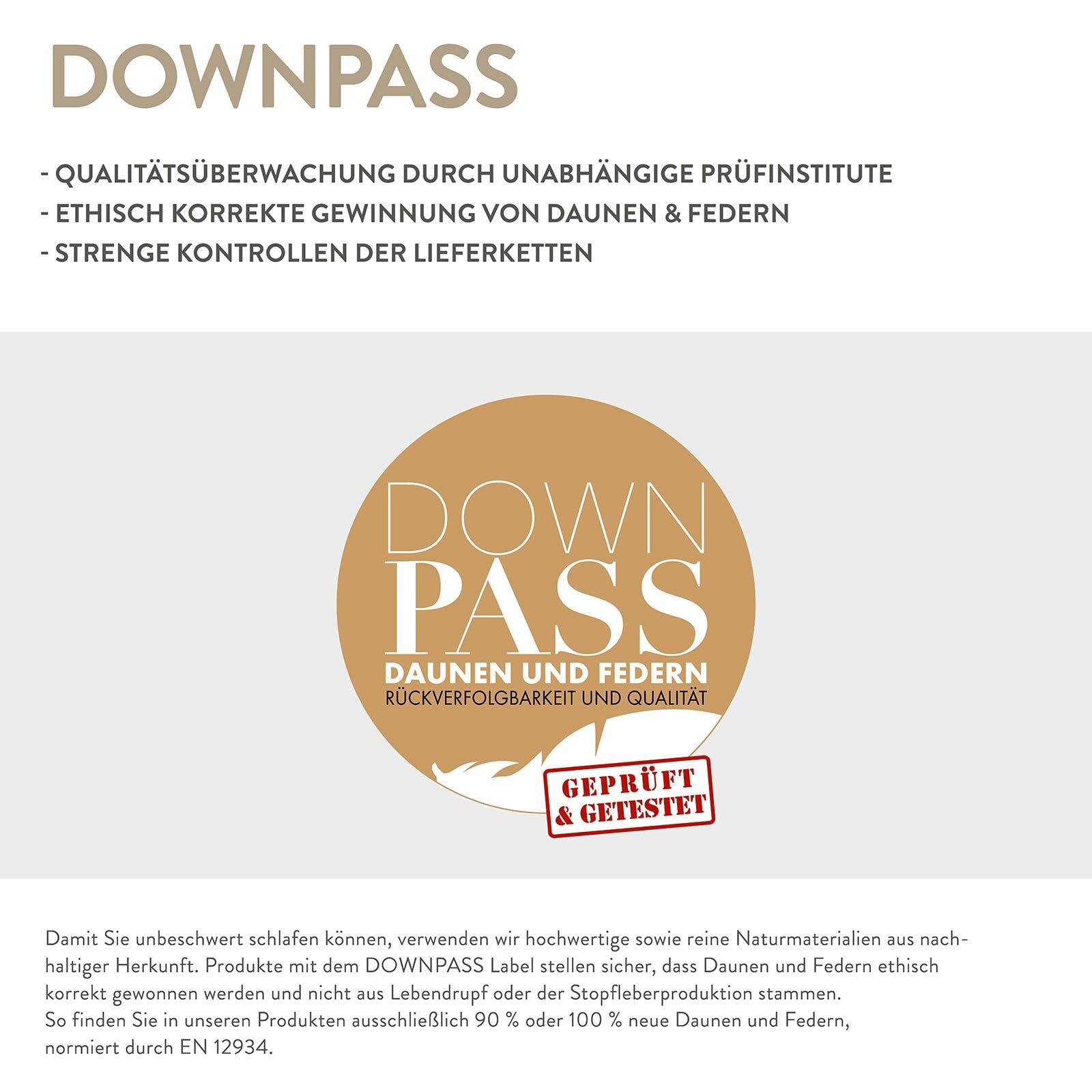 Spessarttraum Baby und Kinder Daunenkissen Spessi, Füllung: 90% Daunen, 10% Federn_4