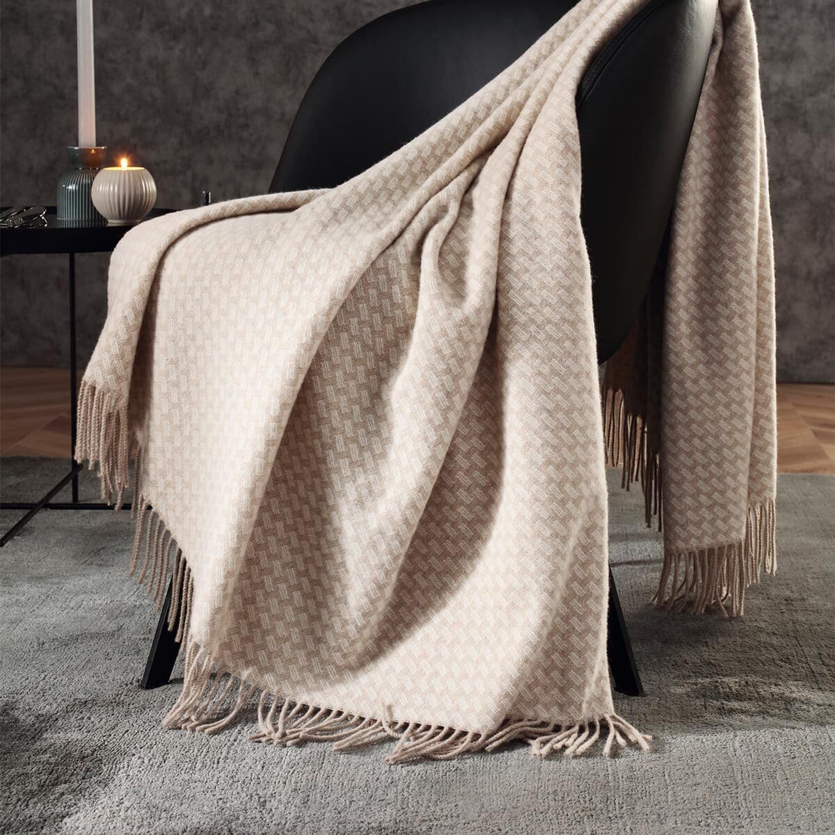 Biederlack Plaid Vivo, Material: 70% Kaschmir, 30% Wolle