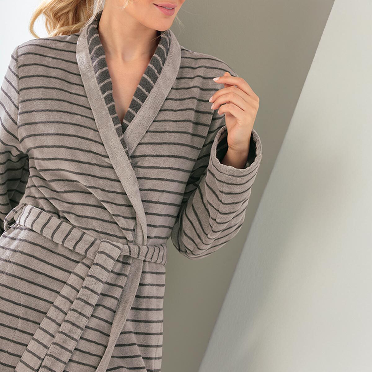 Cawö Damen Schalkragenmantel 1491 stein