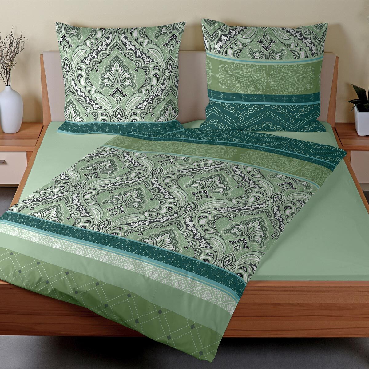 Traumschlaf Biber Bettwäsche Verena salbei