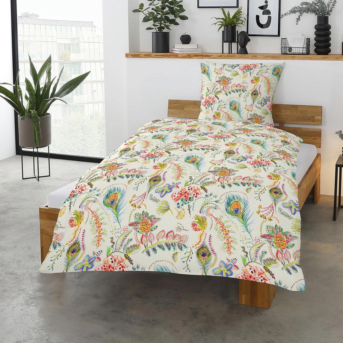 Traumschlaf Satin Bettwäsche Clarissa bunt