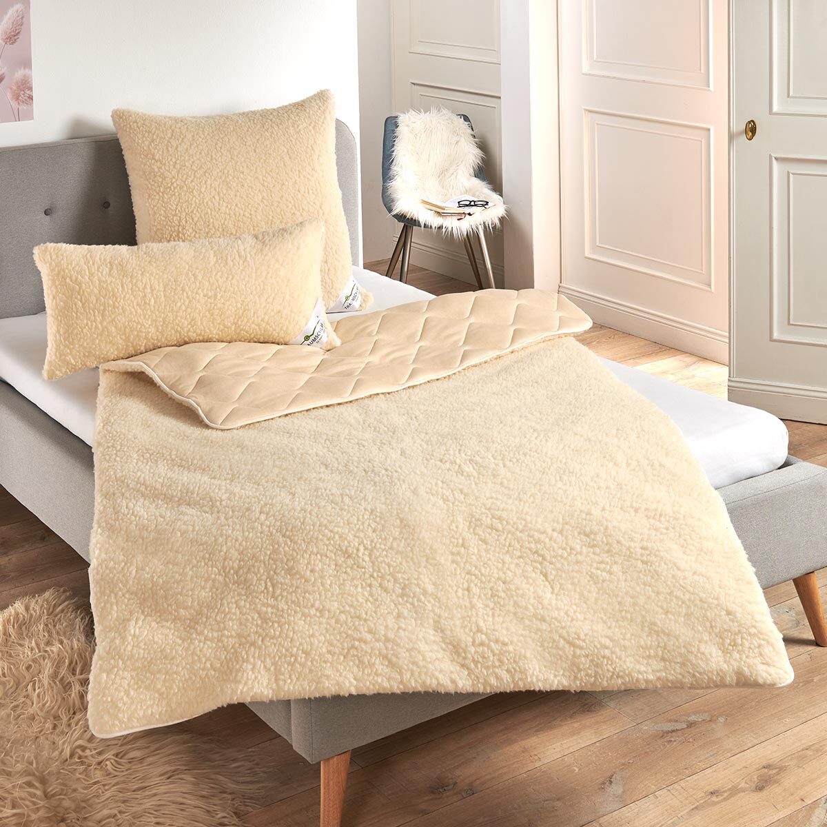 Traumschlaf Wollflor Duo Duvet Lisa, Füllung: 100% Schurwolle